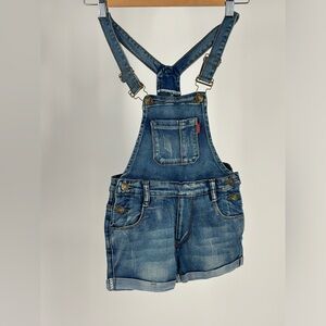Girls Overalls With Front And Back Pockets